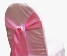 MDS Pack of 200 PCS Satin Chair Sashes Charmeuse Sateen Dining Chair Bows by MDS