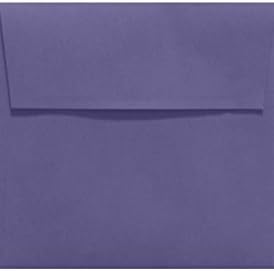 LUXPaper Square Invitation Envelopes | Peel & Press | 7" x 7" | Wisteria Purple by LUXPaper