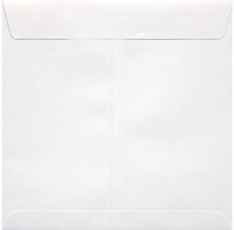 LUXPaper Square Invitation Envelopes | Peel & Press | 8" x 8" | White | 70lb. - Image 3