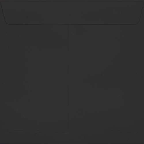 LUXPaper Square Invitation Envelopes | Peel & Press | 8" x 8" | Midnight Black by LUXPaper