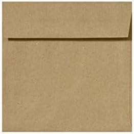 LUXPaper Square Invitation Envelopes | Peel & Press | 5" x 5" | Grocery Bag - Image 2