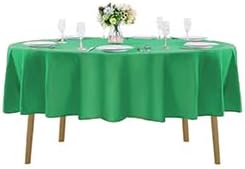 90 inch Round Tablecloth Washable Polyester Table Cloth Decorative Table Cover by Cupuamon