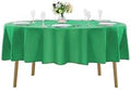 90 inch Round Tablecloth Washable Polyester Table Cloth Decorative Table Cover by Cupuamon