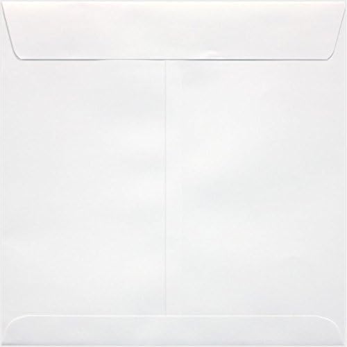 LUXPaper Square Invitation Envelopes | Peel & Press | 8" x 8" | White | 70lb. - Image 2