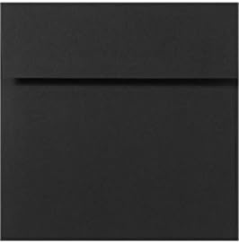 LUXPaper Square Invitation Envelopes | Peel & Press | 4" x 4" | Midnight Black - Image 3