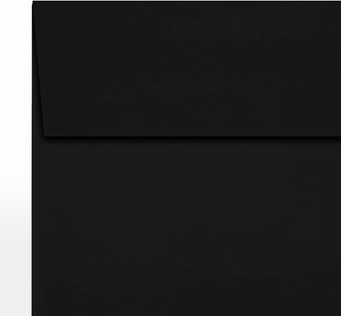 LUXPaper Square Invitation Envelopes | Peel & Press | 5" x 5" | Midnight Black - Image 8