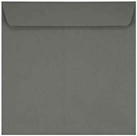 LUXPaper Square Invitation Envelopes | Peel & Press | 7 1/2" x 7 1/2" | Smoke by LUXPaper