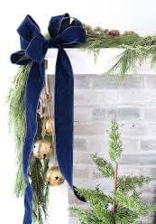 Navy Blue Velvet Ribbon 1'' 25 Yards - Image 5