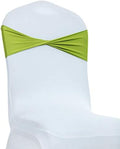 VDS Pack of 150 PCS | Apple Green | Spandex Chair Sashes Bows Without Buckle | by VDS