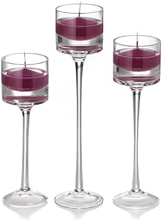yummi Set of 18 Floating Candles and Monet Stem Holders by YummiCandles