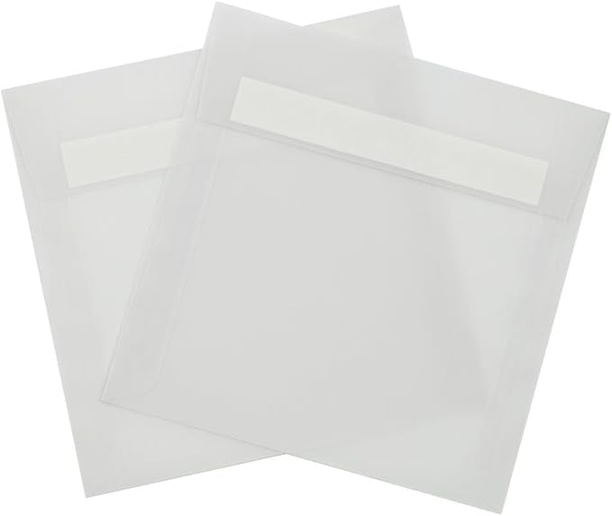 LUXPaper Square Invitation Envelopes | Peel & Press | 6 1/2" x 6 1/2" | Clear - Image 7
