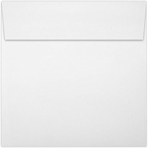 LUXPaper Square Invitation Envelopes | Peel & Press | 5 3/4" x 5 3/4" | White | by LUXPaper