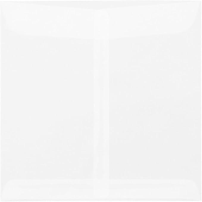 LUXPaper Square Invitation Envelopes | 9 1/2" x 9 1/2" | Clear Translucent | - Image 6