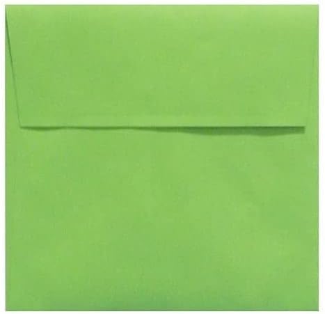 LUXPaper Square Invitation Envelopes | Peel & Press | 7" x 7" | Limelight Green by LUXPaper