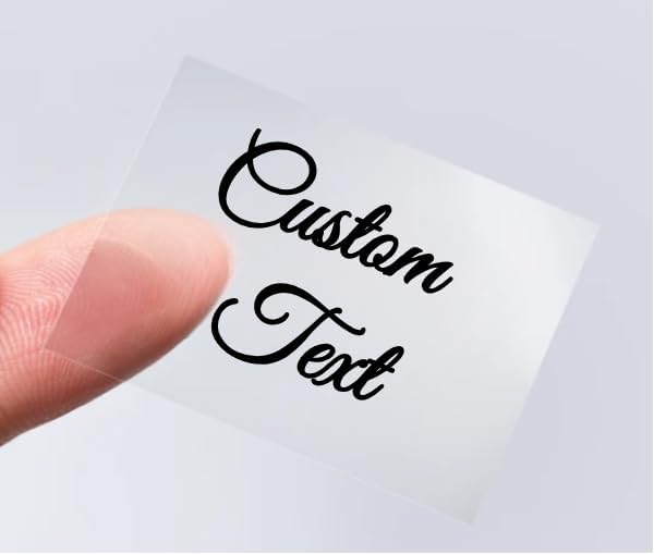 100-500pcs Custom Your Own Transparent Waterproof PVC Sticker, Personalized - Image 2