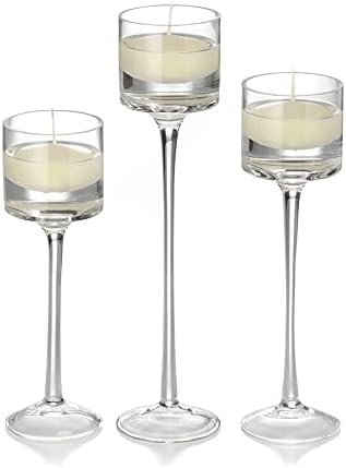 yummi Set of 18 Floating Candles and Monet Stem Holders by YummiCandles