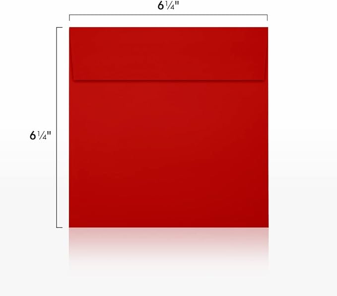 LUXPaper Square Invitation Envelopes | Peel & Press | 6 1/2" x 6 1/2" | Holiday - Image 3