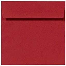 LUXPaper Square Invitation Envelopes | Peel & Press | 8" x 8" | Ruby Red | by LUXPaper