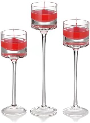 yummi Set of 18 Floating Candles and Monet Stem Holders by YummiCandles