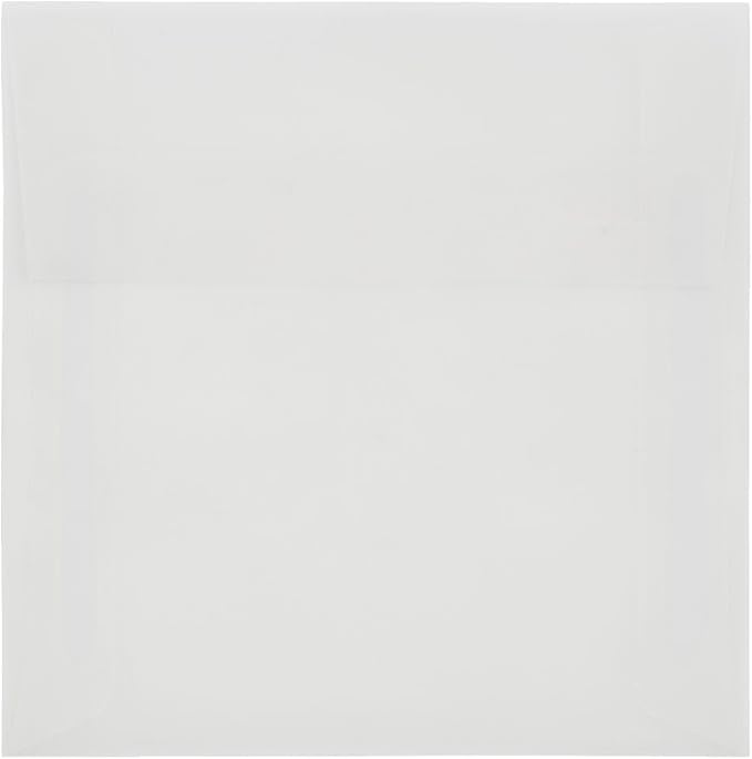 LUXPaper Square Invitation Envelopes | Peel & Press | 5" x 5" | Clear - Image 3