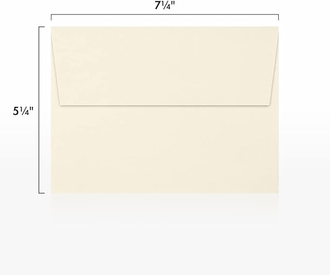 LUXPaper A7 Invitation Envelopes | Peel & Press | 5 1/4" x 7 1/4" | Natural | - Image 3