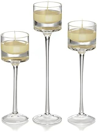 yummi Set of 18 Floating Candles and Monet Stem Holders by YummiCandles