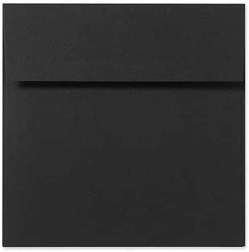 LUXPaper Square Invitation Envelopes | Peel & Press | 9" x 9" | Midnight Black by LUXPaper