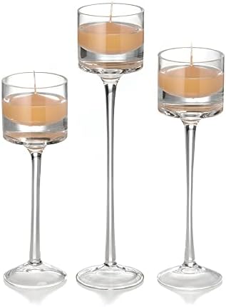 yummi Set of 18 Floating Candles and Monet Stem Holders by YummiCandles