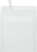 LUXPaper Square Invitation Envelopes | Peel & Press | 7" x 7" | Clear by LUXPaper