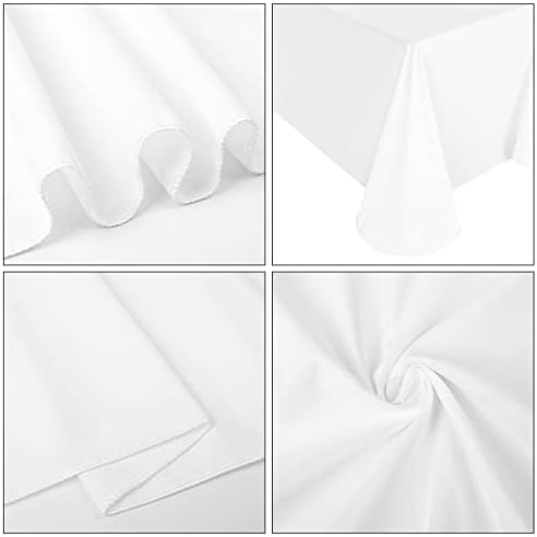 10 Pack Polyester Tablecloths, Stain and Wrinkle Resistant Washable Fabric - Image 9