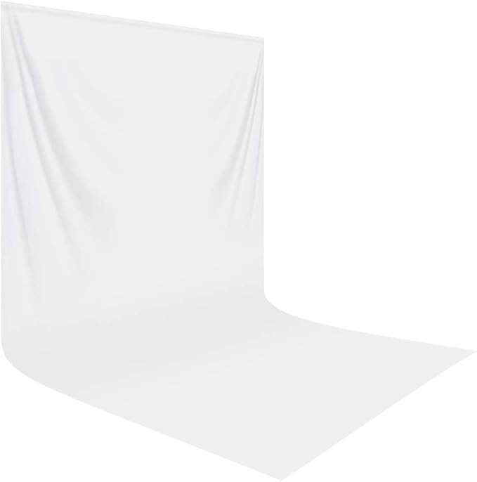 HEMMOTOP White Photo Backdrop Background, 10x20 ft White Screen by Hemmotop