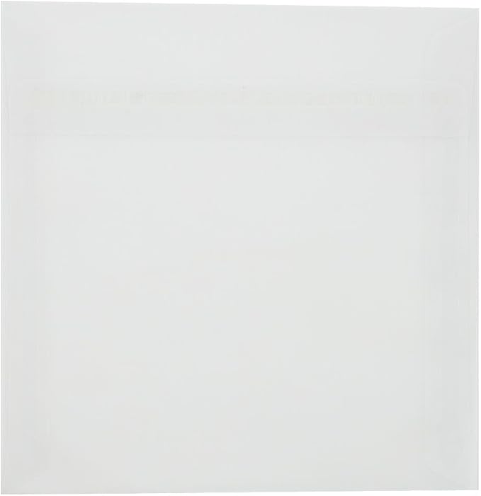 LUXPaper Square Invitation Envelopes | Peel & Press | 7" x 7" | Clear - Image 3