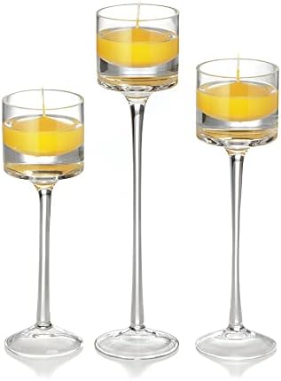 yummi Set of 18 Floating Candles and Monet Stem Holders by YummiCandles