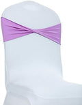 VDS Pack of 50 PCS | Light Purple | Spandex Chair Sashes Bows Without Buckle | by VDS