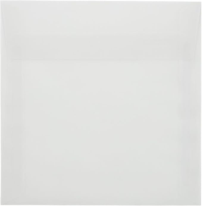 LUXPaper Square Invitation Envelopes | Peel & Press | 6 1/2" x 6 1/2" | Clear - Image 3
