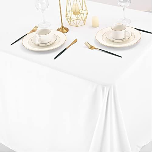 10 Pack Polyester Tablecloths, Stain and Wrinkle Resistant Washable Fabric - Image 8