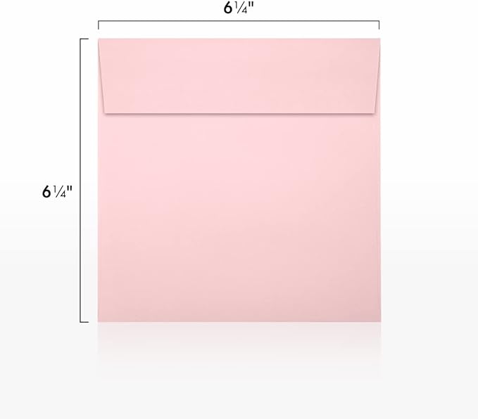 LUXPaper Square Invitation Envelopes | Peel & Press | 6 1/2" x 6 1/2" | Candy - Image 3