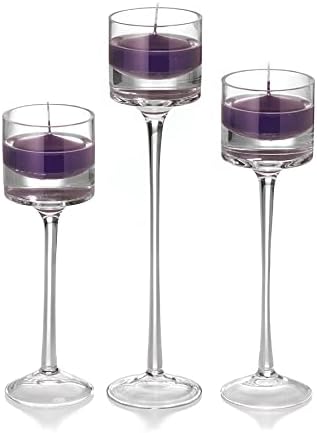 yummi Set of 18 Floating Candles and Monet Stem Holders by YummiCandles