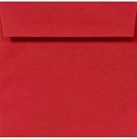 LUXPaper Square Invitation Envelopes | Peel & Press | 4" x 4" | Ruby Red | - Image 3