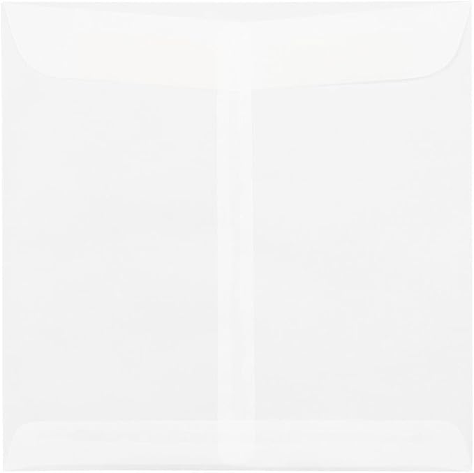 LUXPaper Square Invitation Envelopes | 9 1/2" x 9 1/2" | Clear Translucent | by LUXPaper