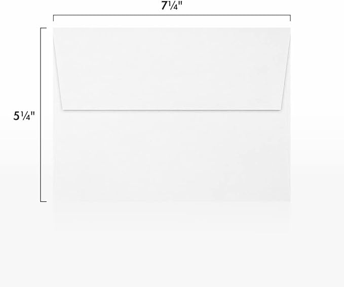 LUXPaper A7 Invitation Envelopes | Peel & Press | 5 1/4" x 7 1/4" | White | - Image 3