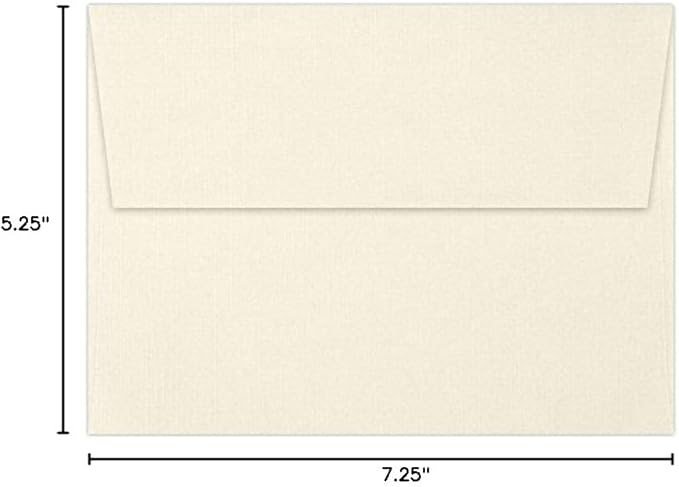 LUXPaper A7 Invitation Envelopes | Peel & Press | 5 1/4" x 7 1/4" | Natural - Image 2