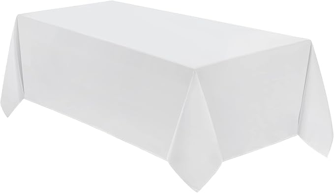 VidaFete Tablecloth 90 * 132inch Rectangle Table Cloth Polyester, Stain Wrinkle by VidaFete