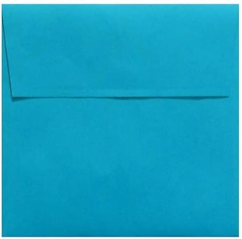 LUXPaper Square Invitation Envelopes | Peel & Press | 7" x 7" | Pool Blue | by LUXPaper