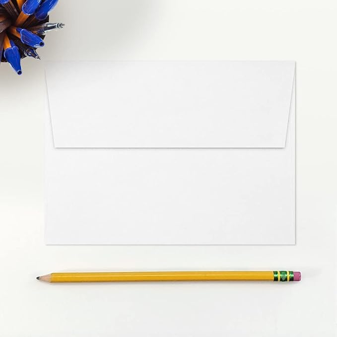 LUXPaper A7 Invitation Envelopes | Peel & Press | 5 1/4" x 7 1/4" | White | - Image 4