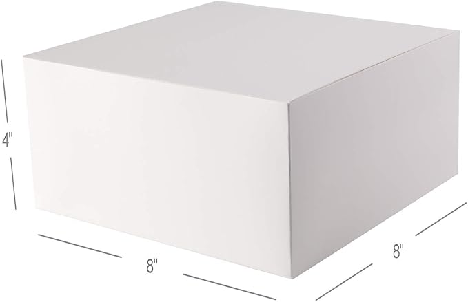 GEFTOL Gift Box 20 Pack 8 x 8 x 4 inches Fold Box Paper Gift Box Bridesmaids - Image 6