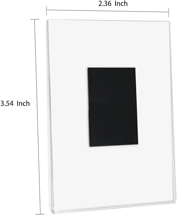 8 Pcs Magnetic Picture Frames for Refrigerator 2.36 x 3.54 Inch, Acrylic - Image 3