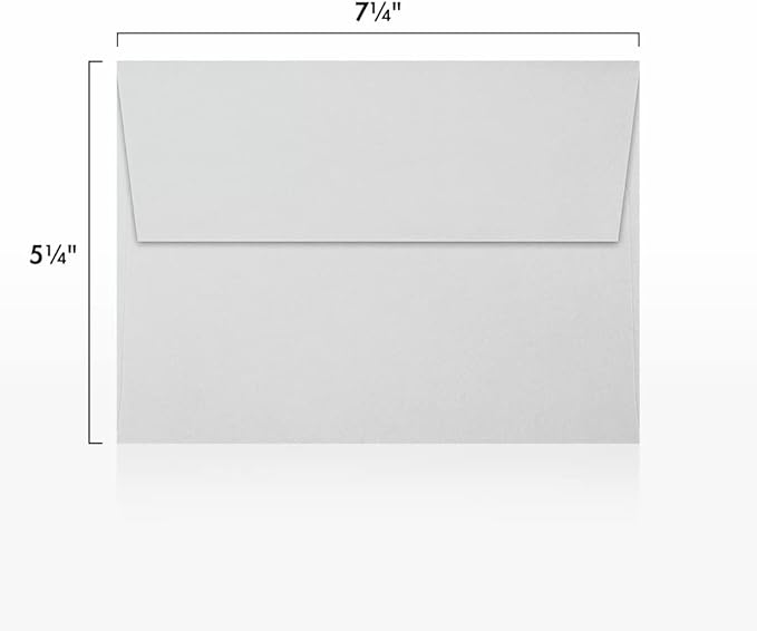 LUXPaper A7 Invitation Envelopes | Peel & Press | 5 1/4" x 7 1/4" | Gray | - Image 3