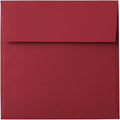 LUXPaper Square Invitation Envelopes | Peel & Press | 5" x 5" | Holiday Red | by LUXPaper