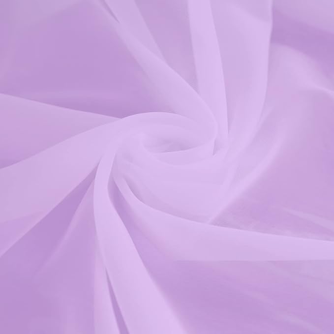 Window Purple Sheer Curtains 90 Inches Long 2 Panels Sheer Curtain Basic Rod - Image 5